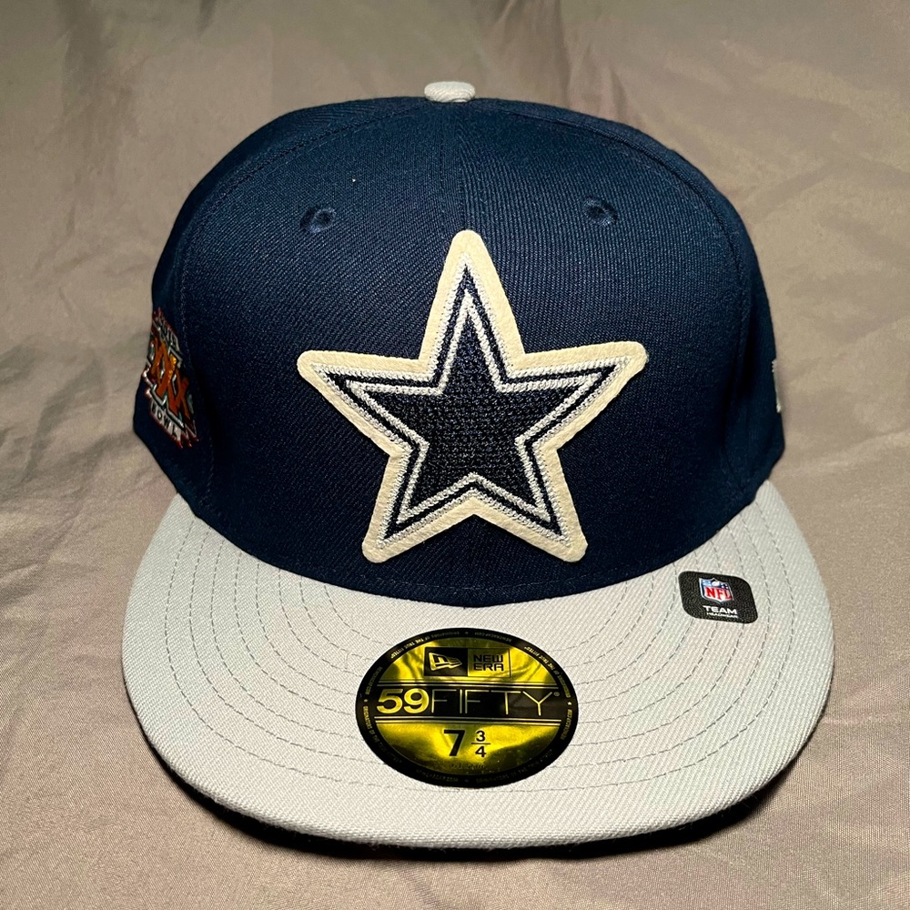 Dallas Cowboys New Era mens fitted hat New Super Bowl edition size  7 3/4